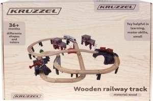 Kruzzel Kolejka drewniana- pociąg Kruzzel 22754 2