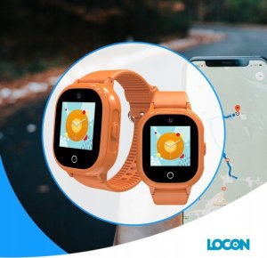 Bezpieczna Rodzina Zegarek dla dziecka Locon Watch Lite GJD.06 (pomarańczowy) + 1M 2
