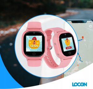 Bezpieczna Rodzina Zegarek dla dziecka Locon Watch Lite GJD.06 (różowy) + 1M 6