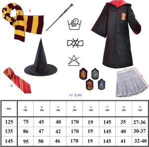PRC STRÓJ HERMIONA HARRY POTTER ZESTAW 13 ELEM 155 6