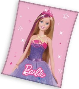 Carbotex koc 150x200 młodzieżowy lalka Barbie 1