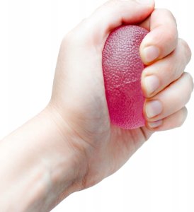 MDH Piłeczka żelowa do rehabilitacji dłoni - Różowa 2