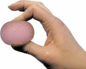 MDH Piłeczka żelowa do rehabilitacji dłoni - Różowa 5