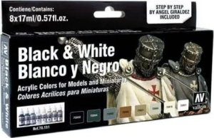 Vallejo Vallejo: 70.151 - Model Color - Figure - Black & White (8 x 18 ml) 5