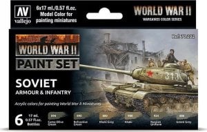 Vallejo Vallejo: 70.202 - Model Color - WWII Soviet Armour & Infantry (6 x 18 ml) 1