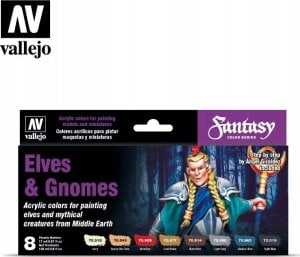 Vallejo Vallejo: 70.242 - Model Color - Fantasy - Elves & Gnomes (8x18 ml) 1