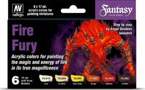 Vallejo Vallejo: 70.243 - Model Color - Fantasy - Fire Fury (6 x 18 ml) 1