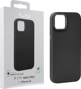 Puro Etui silikonowe Puro Icon Mag Pro MagSafe do iPhone 15 - czarne 5