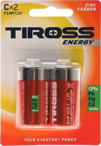 Tiross TIROSS BATERIA R14 2szt. 1