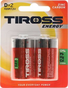 Tiross TIROSS BATERIA R20 2szt. 1