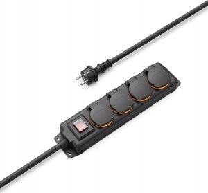 Hama LISTWA ANTYPRZEPIĘCIOWA 3GN SCHUKO, BIAŁA, 1,4M, 3680W, 6.000A 3