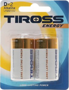 Tiross TIROSS BATERIA ALKAICZNE LR20 2szt. 1