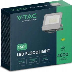 Naświetlacz V-TAC Projektor LED V-TAC 30W SAMSUNG CHIP Czarny 160Lm/W VT-44031 6500K 4800lm 5 Lat Gwarancji 3