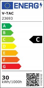 Naświetlacz V-TAC Projektor LED V-TAC 30W SAMSUNG CHIP Czarny 160Lm/W VT-44031 6500K 4800lm 5 Lat Gwarancji 7