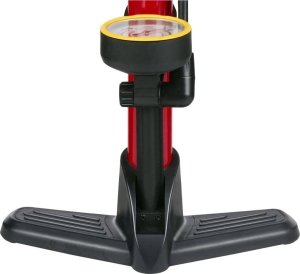 Dunlop POMPKA WARSZTATOWO  ROWEROWA DUNLOP 230 PSI (16Bar) Z MANOMETREM CZERWONY 6