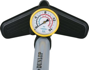 Dunlop POMPKA WARSZTATOWO ROWEROWA DUNLOP 230Psi (16Bar) Z MANOMETREM SZARA 4