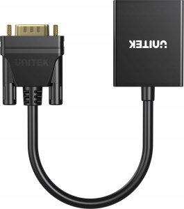 Adapter AV Unitek HDMI - D-Sub (VGA) czarny (V1112ABK01) 3