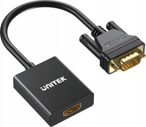 Adapter AV Unitek HDMI - D-Sub (VGA) czarny (V1112ABK01) 4