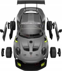 Rastar Klocki Konstrukcyjne Auto RC Rastar 1:18 Porsche 911 GT2 Szare 68 Elementów 5