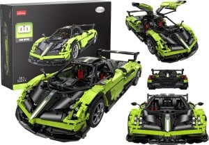 Rastar Klocki Konstrukcyjne Auto RC Rastar 1:8 Pagani Huyara BC Zielone 2896 Elementów 1