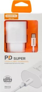 Ładowarka Vega ŁADOWARKA SIECIOWA 3A 25W + KABEL TYP-C BIAŁA SOMOSTEL POWER DELIVERY SMS-Q03 PD IPHONE 15 IPHONE15> 4