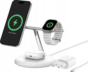 Belkin Belkin WIZ023VFWH ładowarka do urządzeń przenośnych Słuchawki, Smartfon, Smartwatch Biały USB Bezprzewodowe ładowanie Wewnętrzna 1