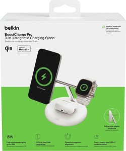 Ładowarka Belkin Boost Charge Pro 3-in-1 Indukcyjna  (WIZ023VFWH) 7