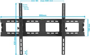 VETOUSON SUPER Mocny Uchwyt do Telewizora 50-120 cali 120KG regulacja nachylenia 12