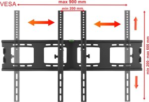VETOUSON SUPER Mocny Uchwyt do Telewizora 50-120 cali 120KG regulacja nachylenia 6