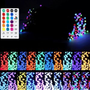 Lampki choinkowe Aigostar  Niskonapięciowe zewnętrzne lampki choinkowe RGB z pilotem 30 m+3 Niskonapięciowe zewnętrzne lampki choinkowe RGB z pilotem 30 m+3 1