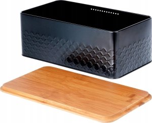 Chlebak Vilde Chlebak na Pieczywo Chleb z Deską Czarny Metalowy VILDE 33,5x18,5x12,5 cm 9