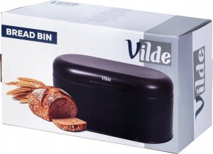 Chlebak Vilde Chlebak Pojemnik na Chleb Stalowy Mały Czarny Solidny VILDE 34 x 20 x 15 cm 12