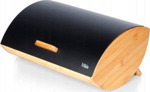 Chlebak Vilde Chlebak Pojemnik na Chleb Metalowy Drewniany Czarny VILDE 35,5x24,5x15,5 cm 2