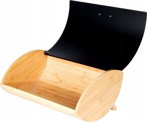 Chlebak Vilde Chlebak Pojemnik na Chleb Metalowy Drewniany Czarny VILDE 35,5x24,5x15,5 cm 9