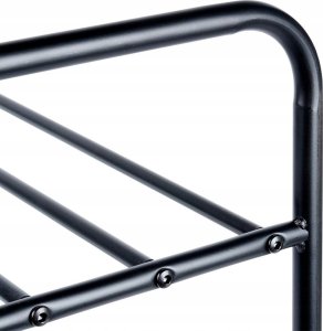 Vilde Półka Regał na Buty 3-Poziomowy Metalowy Czarny Solidny VILDE 63x28x60 cm 7