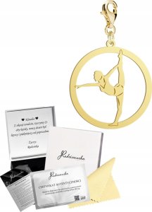 Radziszewska Charms Złoty Gimnastyka SREBRO 925 Prezent Kobieta DEDYKACJA GRATIS 1