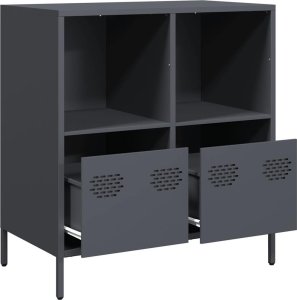 vidaXL vidaXL Szafka, antracytowa, 68x39x73,5 cm, stal walcowana na zimno 5