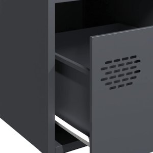 vidaXL vidaXL Szafka, antracytowa, 68x39x73,5 cm, stal walcowana na zimno 9