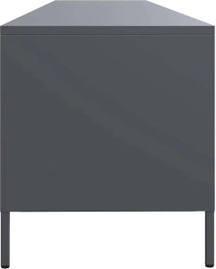 vidaXL vidaXL Szafka RTV, czarna, 202x39x43,5 cm, stal walcowana na zimno 6