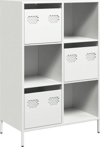 vidaXL vidaXL Szafka, biała, 68x39x103,5 cm, stal 2