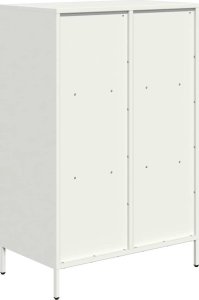 vidaXL vidaXL Szafka, biała, 68x39x103,5 cm, stal 7