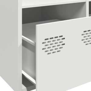 vidaXL vidaXL Szafka, biała, 68x39x103,5 cm, stal 10