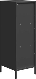 vidaXL vidaXL Szafka, czarna, 35x39x103,5 cm, stal 7