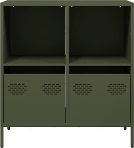 vidaXL vidaXL Szafka, oliwkowa, 68x39x73,5 cm, stal walcowana na zimno 4