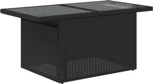 vidaXL 9-cz. zestaw wypoczynkowy do ogrodu, z poduszkami, czarny 6