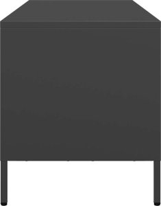 vidaXL vidaXL Szafka RTV, czarna, 101,5x39x43,5 cm, stal walcowana na zimno 6