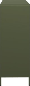 vidaXL vidaXL Szafka, oliwkowa, 101,5x39x103,5 cm, stal 6
