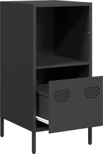 vidaXL vidaXL Szafka, czarna, 35x39x73,5 cm, stal walcowana na zimno 5