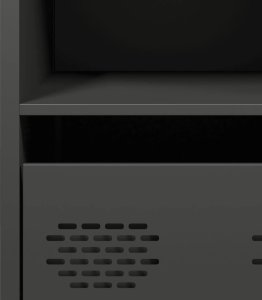 vidaXL vidaXL Szafka, czarna, 35x39x73,5 cm, stal walcowana na zimno 10