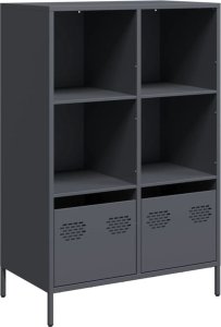 vidaXL vidaXL Szafka, antracytowa, 68x39x103,5 cm, stal 2
